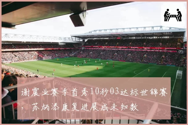 谢震业赛季首秀10秒03达标世锦赛,苏炳添康复进展成未知数