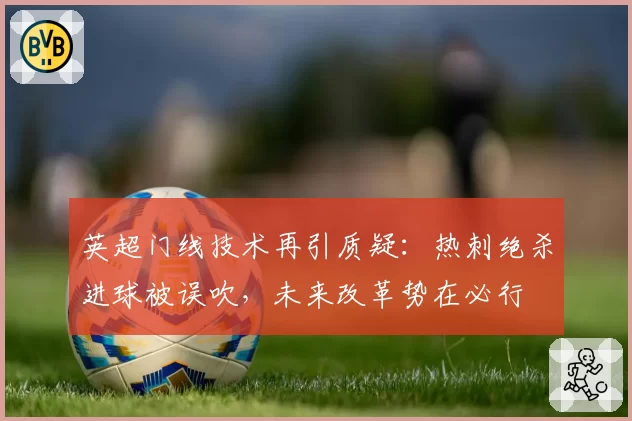 英超门线技术再引质疑：热刺绝杀进球被误吹，未来改革势在必行